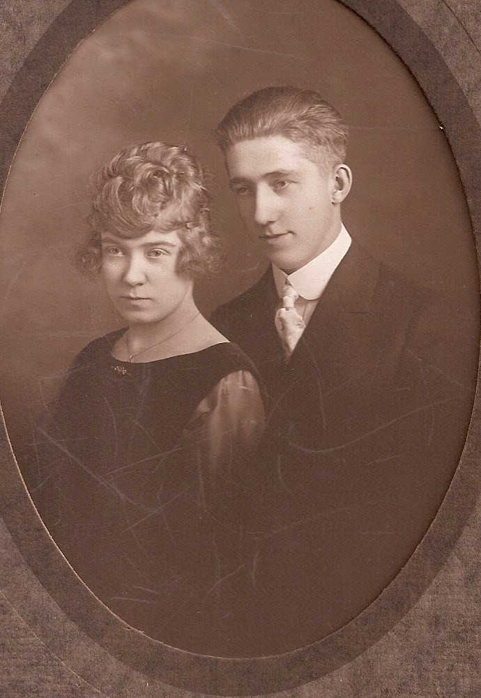 Mildred Edith Thomas and her husband John Weiland